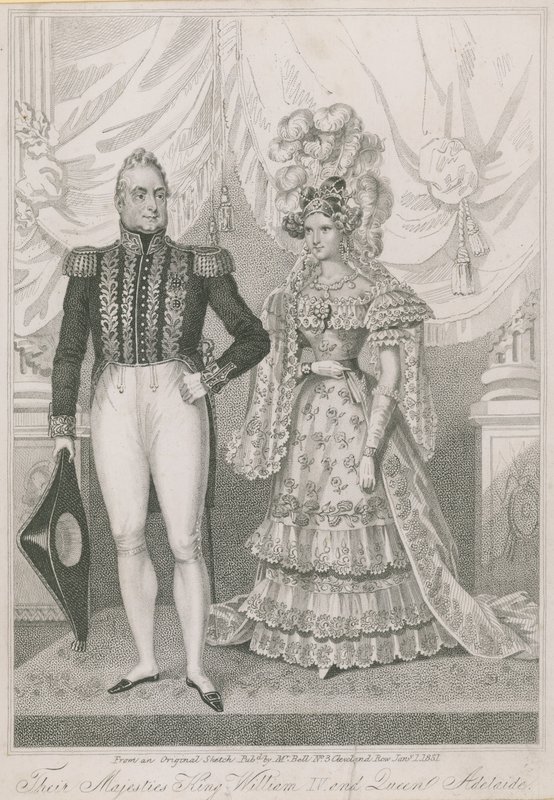 Jejich Veličenstva král William IV a královna Adelaide od English School