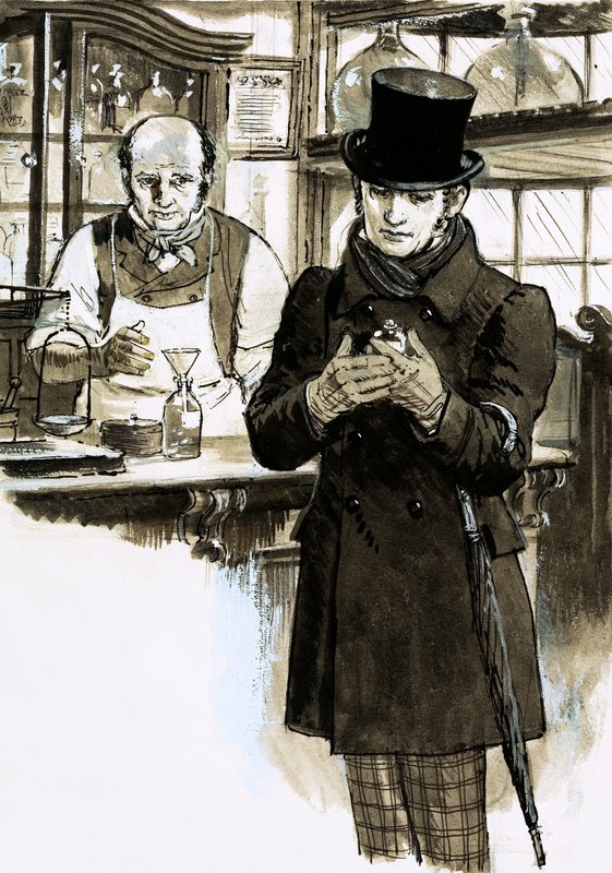Budou žít navždy: Thomas De Quincey (kvaš na papíře) od English School