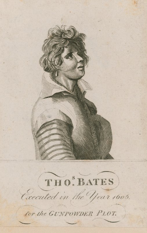Thomas Bates, popravený v roce 1606 za spiknutí střelného prachu od English School
