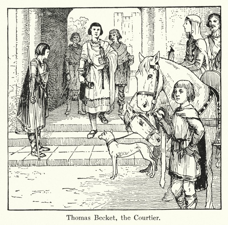 Thomas Becket, dvořan od English School