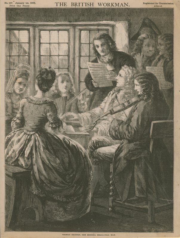 Thomas Britton, hudební muž s malým uhlím od English School