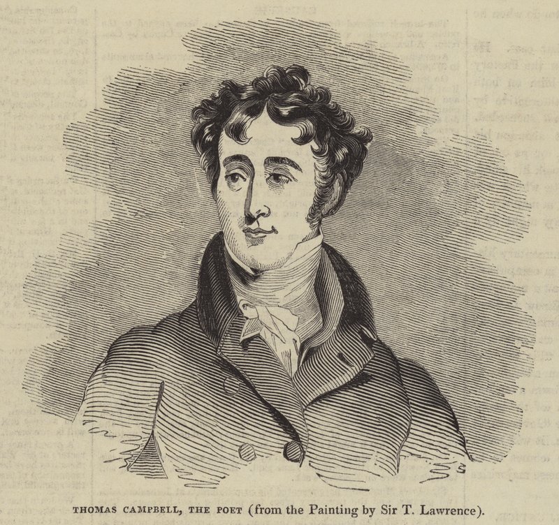 Thomas Campbell, básník (rytina) od English School
