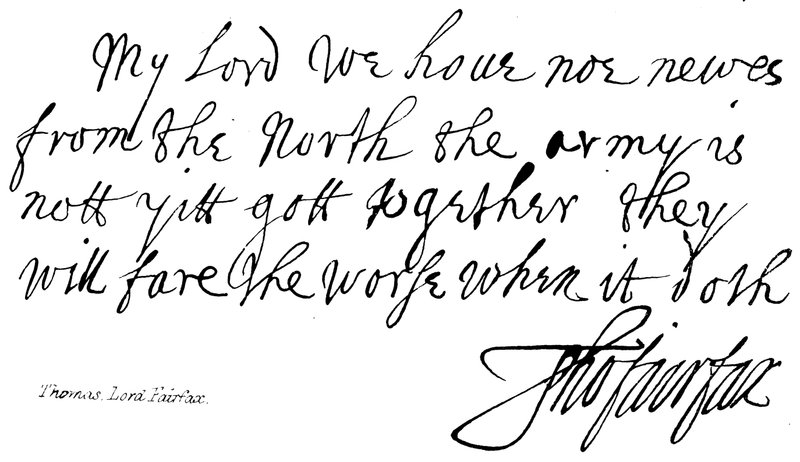 Thomas, lord Fairfax od English School