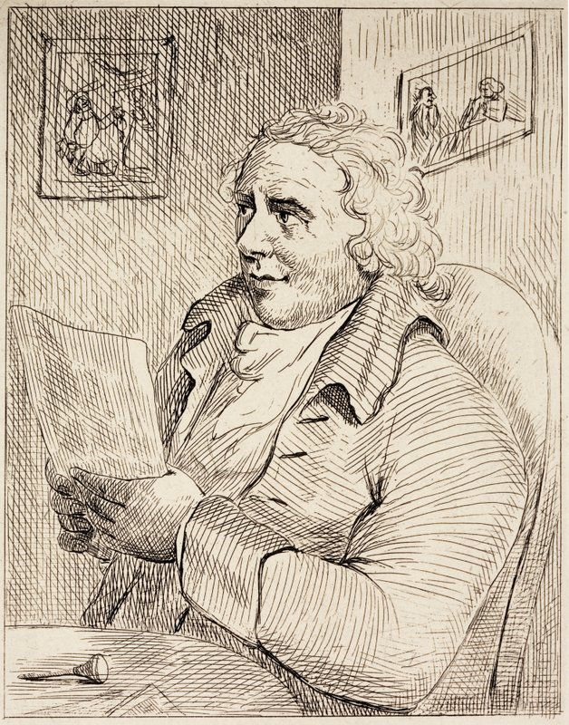 Thomas Rowlandson, anglický karikaturista (rytina) od English School