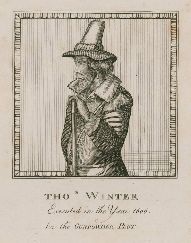 Thomas Winter, popravený v roce 1606 za spiknutí střelného prachu od English School