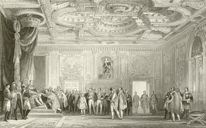 Trůnní sál, Fontainebleau od English School