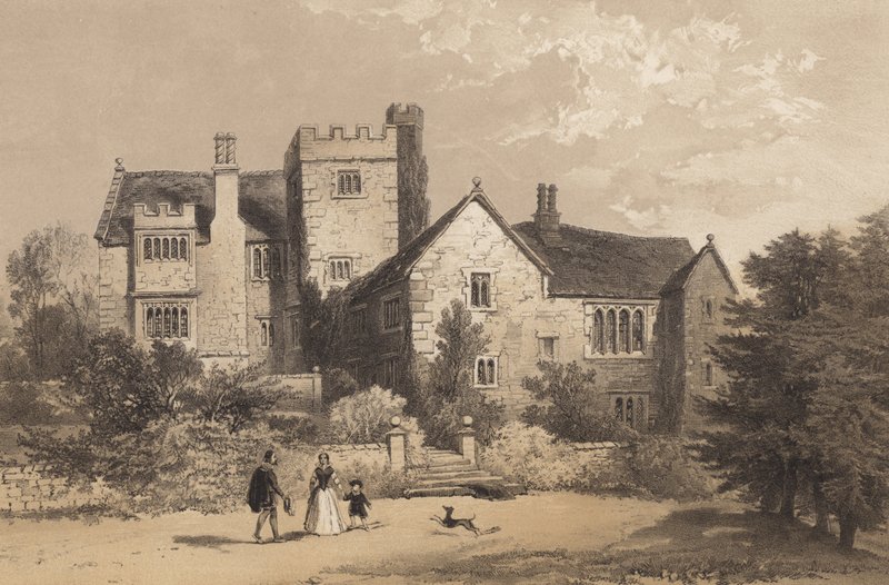 Throwley Hall, Staffordshire od English School