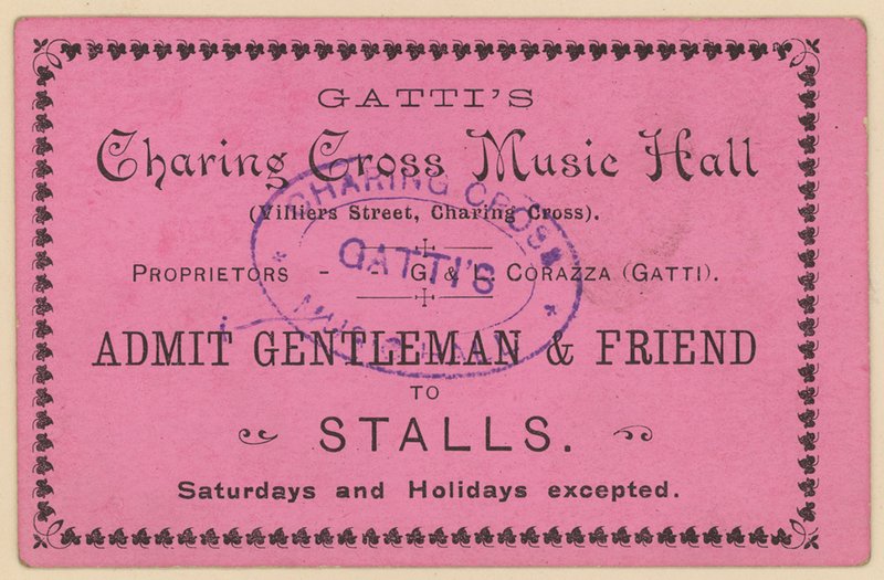 Vstupenka do Gattis Charing Cross Music Hall od English School