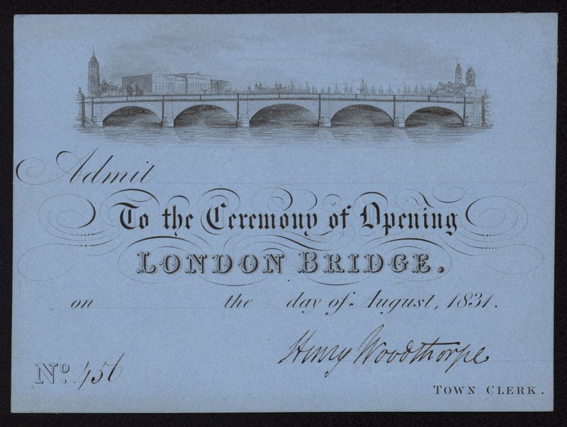 Vstupenka na otevření London Bridge od English School