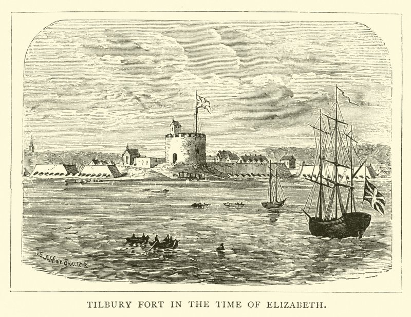 Tilbury Fort v době Alžběty od English School