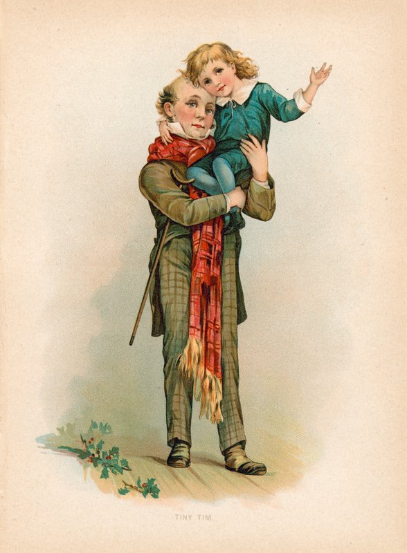Tiny Tim (chromolitho) od English School