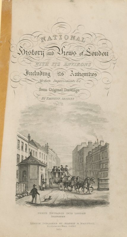 Titulní strana pro National History and Views of London od English School