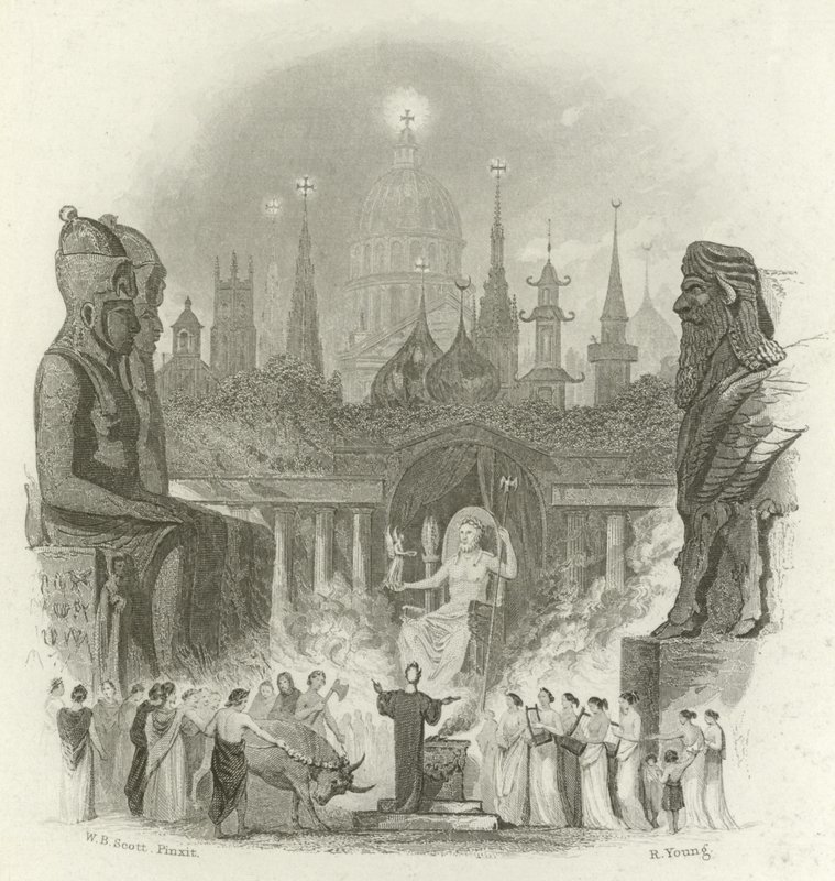 Titulní strana knihy The Faiths of the World od Jamese Gardnera od English School