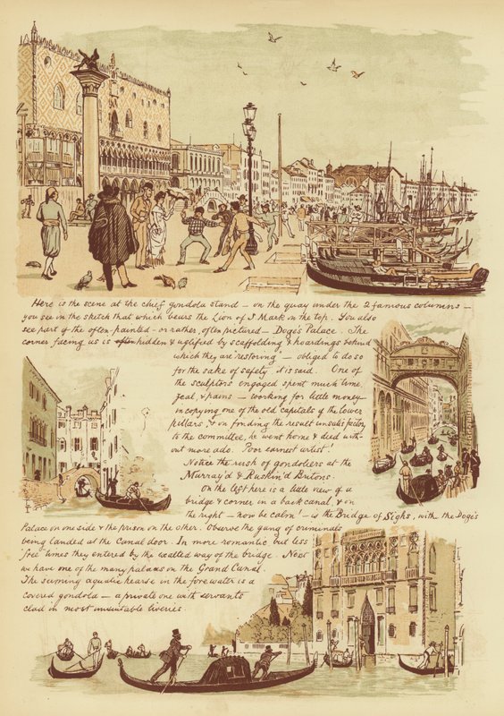 Našim přátelům, kteří nikdy nebyli v Benátkách (chromolitho) od English School