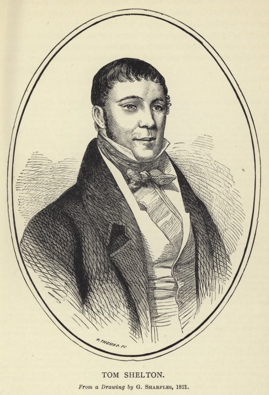 Tom Shelton, Z kresby G Sharplese, 1821 od English School