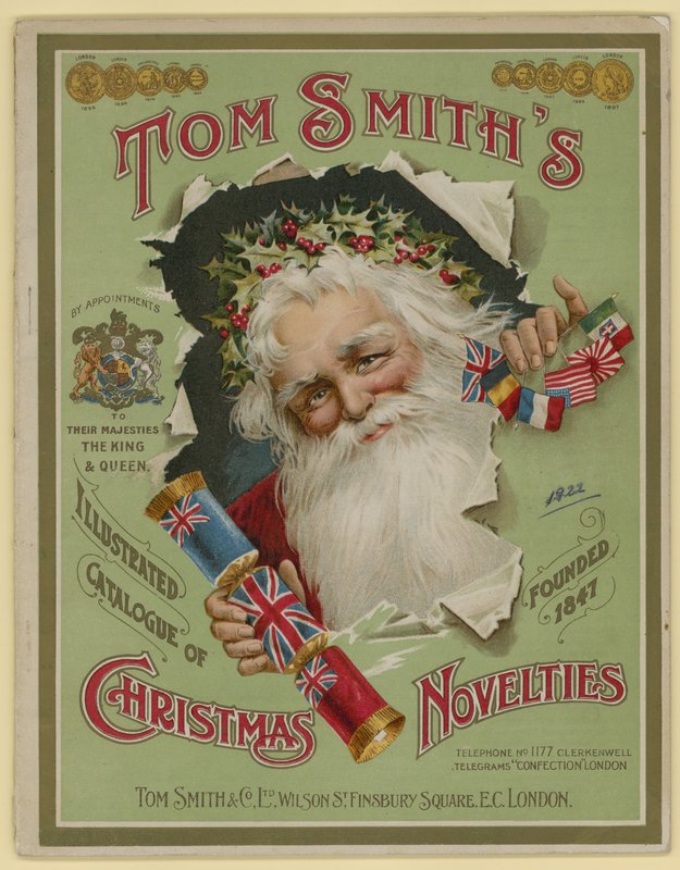Tom Smith & Co Ltd, vánoční novinky, vánoční sušenky, obálka brožury od English School