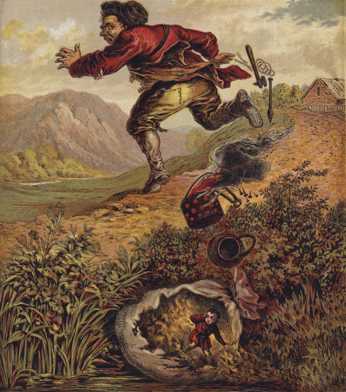 Tom Thumb (barevná litografie) od English School
