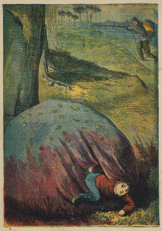 Tom Paleček a dráteník (barevná litografie) od English School