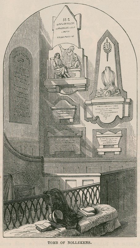 Hrobka umělce Josepha Nollekense, Paddington Church, Londýn od English School