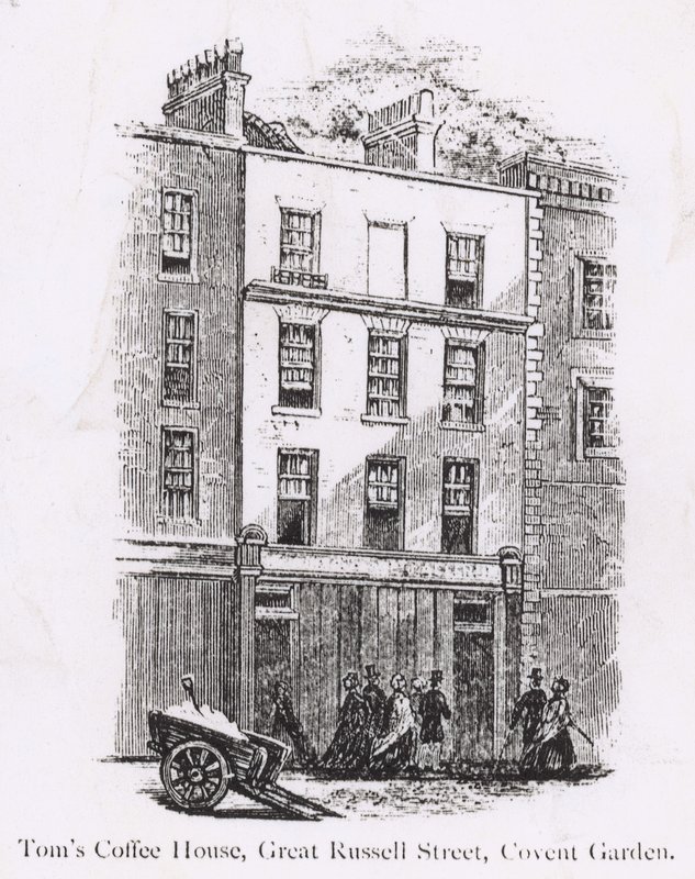 Toms Coffee House, Great Russell Street, Covent Garden od English School