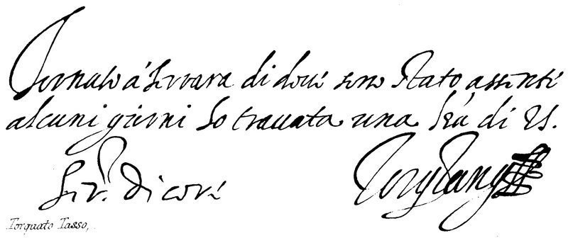 Torquato Tasso od English School