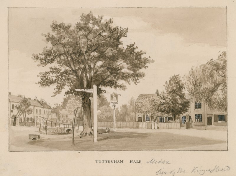 Tottenham Hale, Londýn (wc na papíře) od English School