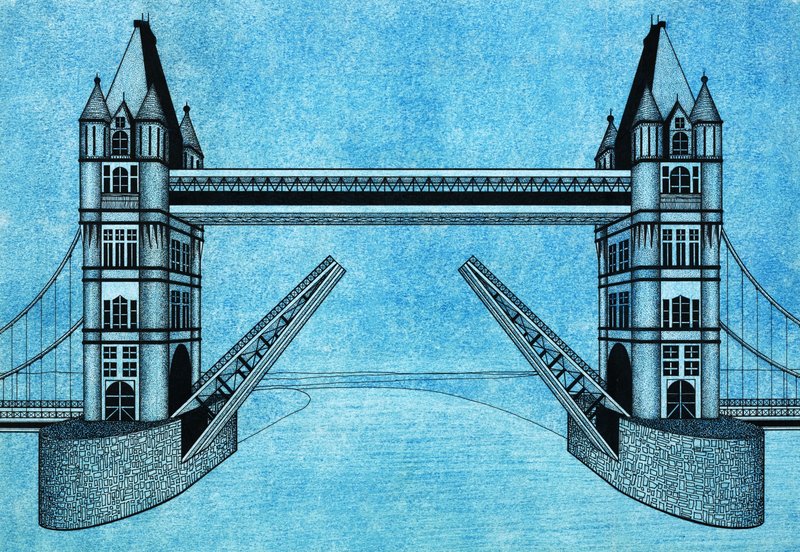Tower Bridge, Londýn od English School