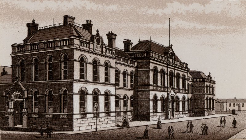 Radnice, Belfast (litho) od English School