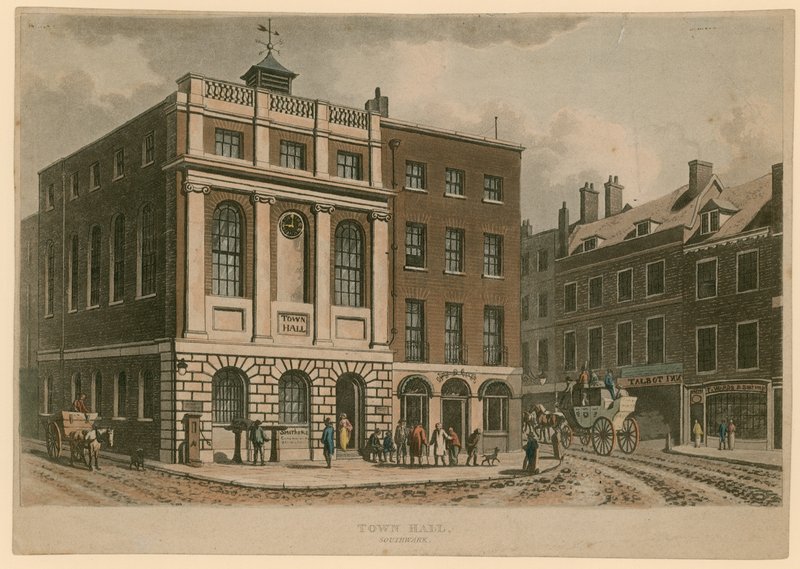 Radnice, Borough High Street, Southwark, Londýn od English School