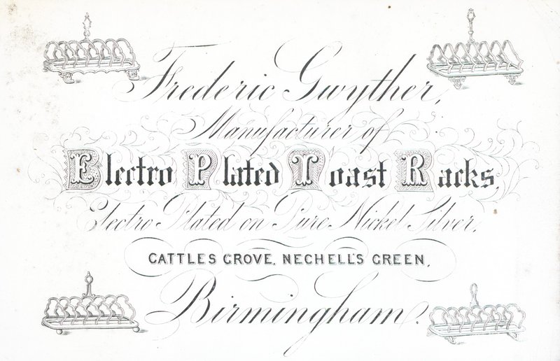 Vizitka, Frederic Gwyther od English School