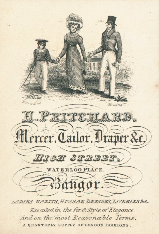 Obchodní karta, H Pritchard od English School