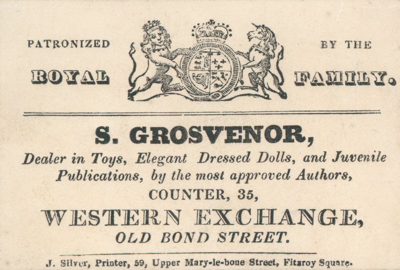 Obchodní karta, S Grosvenor od English School