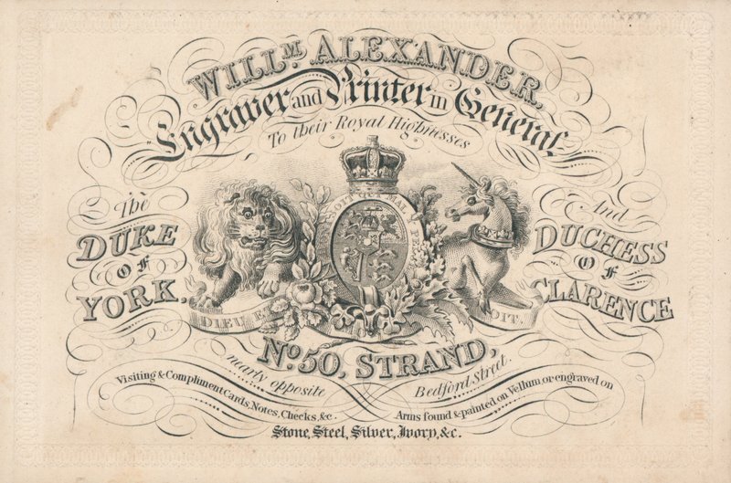 Vizitka, William Alexander od English School
