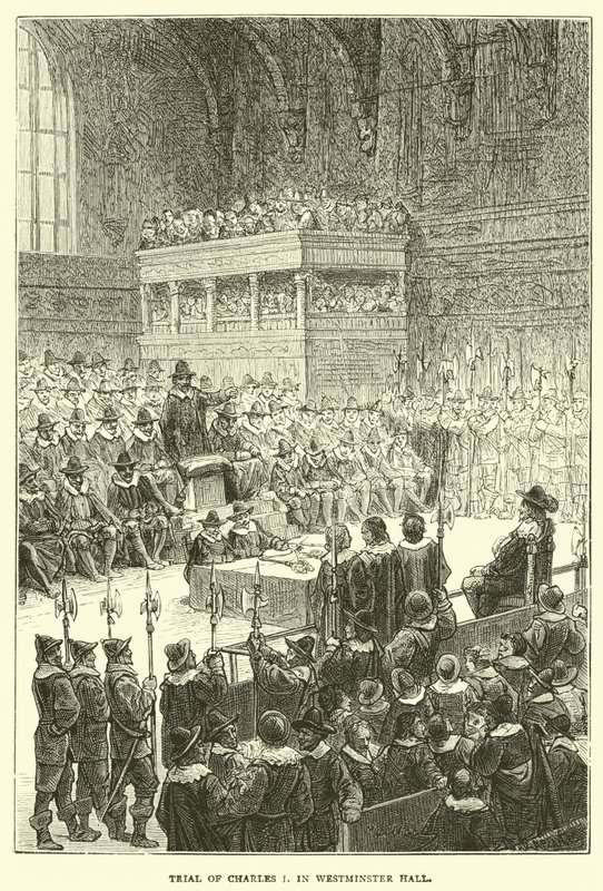 Proces s Karlem I. ve Westminster Hall od English School