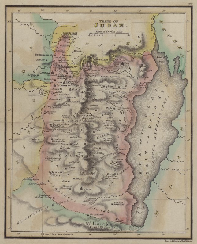 Tribe of Judah (barevná rytina) od English School