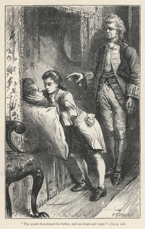 Tristram Shandy, The Death Of Le Fevre (rytina) od English School