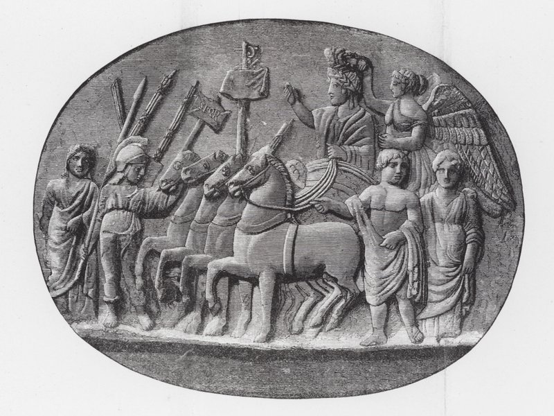 Triumph of Constantine (rytina) od English School