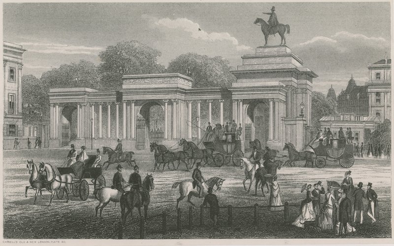Triumphal Arch, Hyde Park Corner, Londýn od English School
