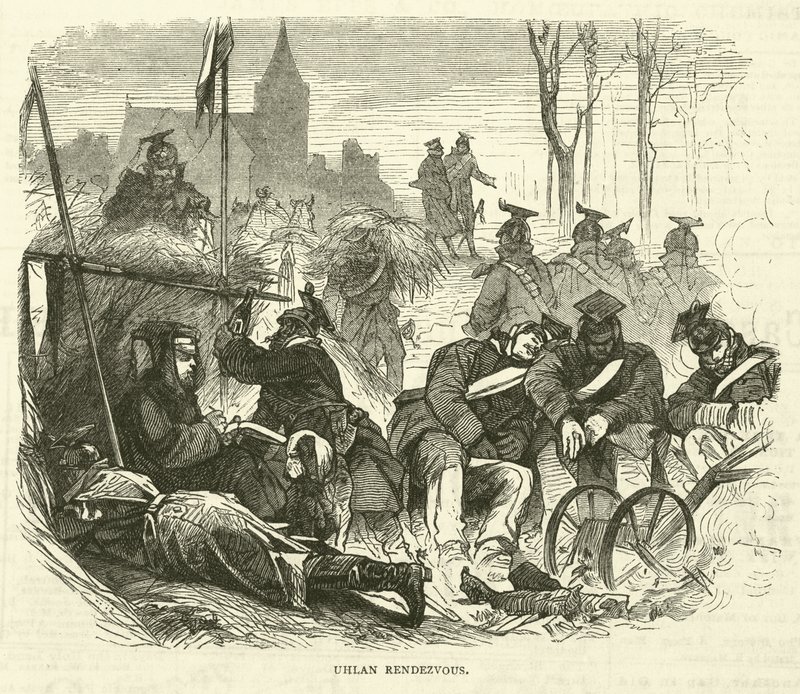 Uhlan rendezvous, září 1870 od English School