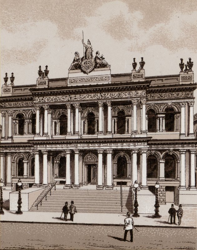Ulster Bank, Belfast (litho) od English School
