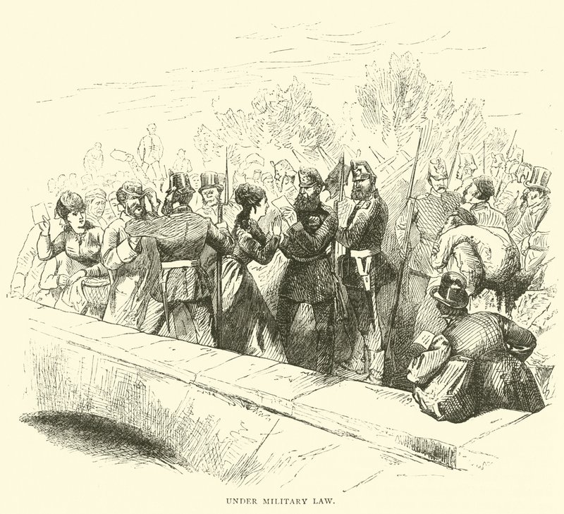 Podle vojenského práva, březen 1871 od English School