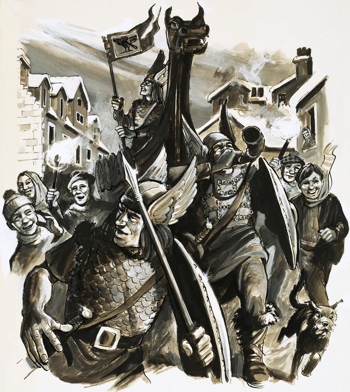 Neidentifikovaná oslava Vikingů od English School