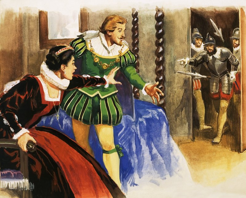 Neznámý pár, možná královna Alžběta I. a Sir Francis Drake od English School