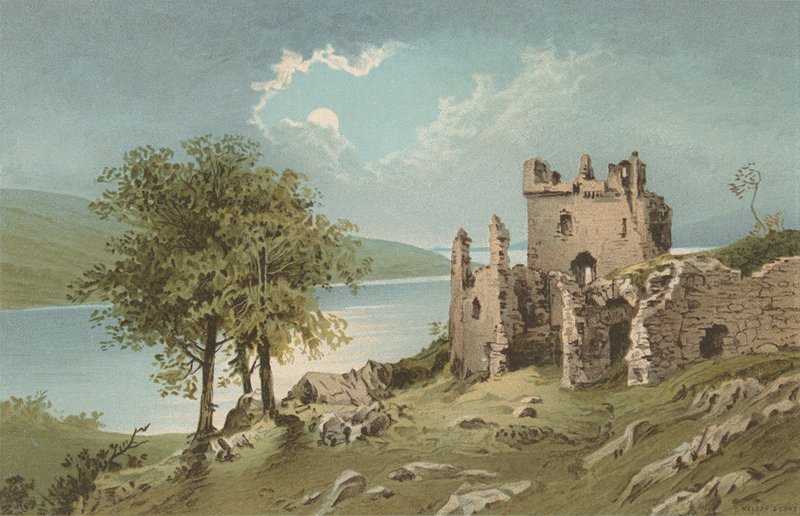 Zámek Urquhart - Loch Ness od English School