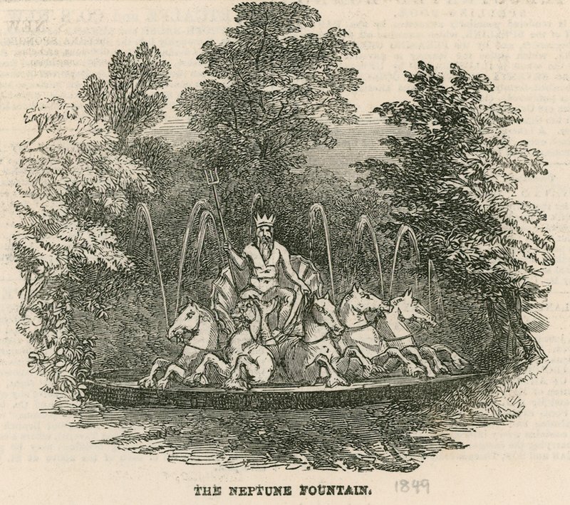 Vauxhall Gardens, Londýn: Neptunova fontána od English School