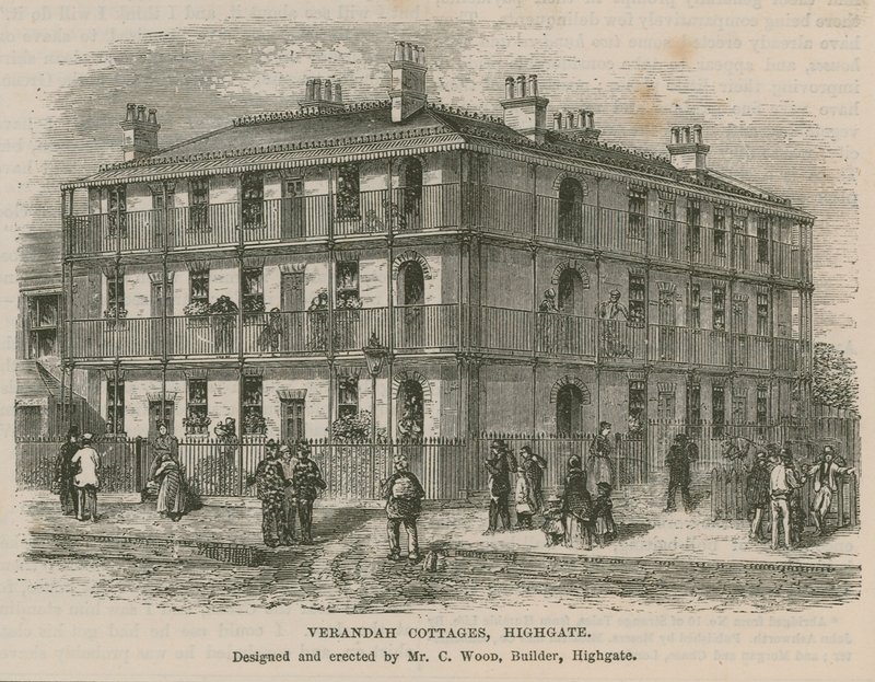 Verandah Cottages, Highgate od English School