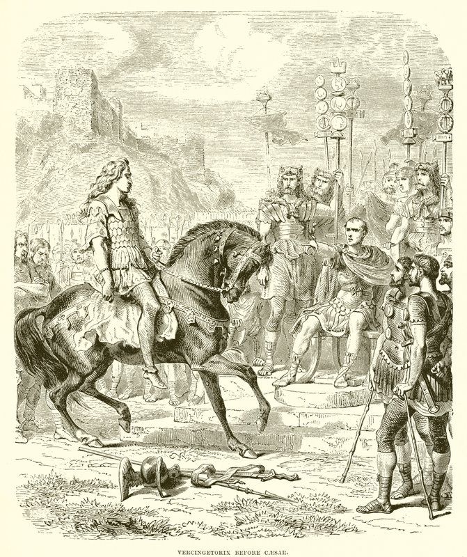 Vercingetorix před Caesarem od English School