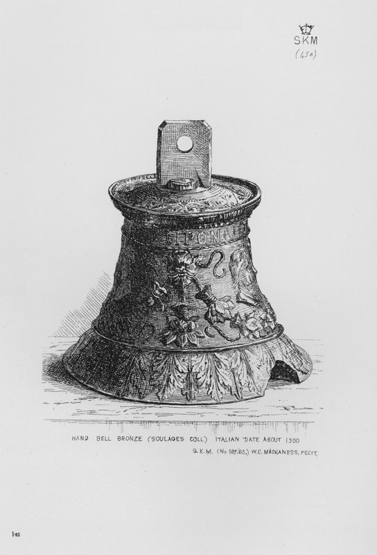 Victoria And Albert Museum: Hand Bell, bronz, Soulages Coll, italština, datum kolem 1500 od English School