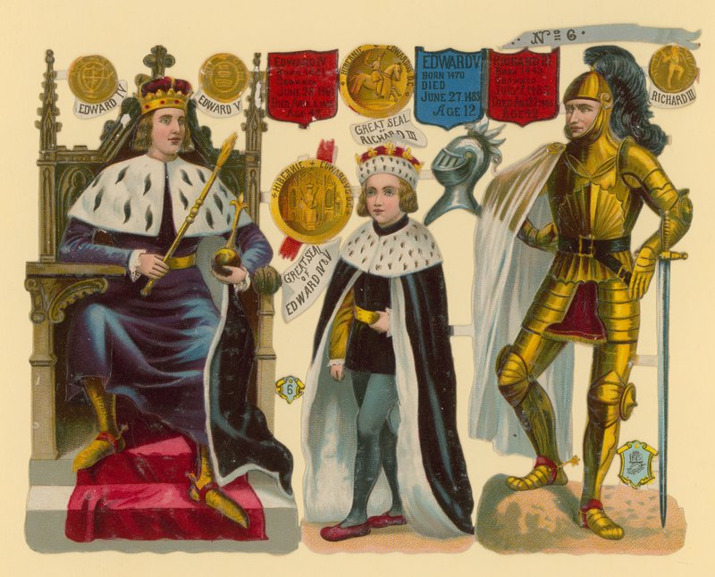 Viktoriánský šrot: Král Eduard IV., král Eduard V., král Richard III. od English School