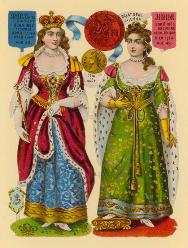Viktoriánský šrot: Queen Mary, Queen Anne od English School